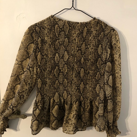 Zara Blouse - Sheer Snakeskin - Picture 4 of 6